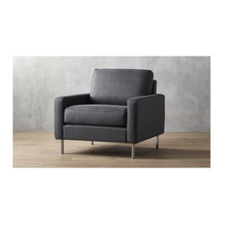 central graphite chair | CB2 - Dining Chairs