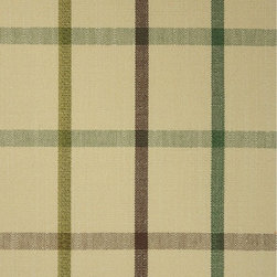 Fern Green Hudson Yarn Dyed Small Plaid Blackout Design Fabric - Upholstery Fabric
