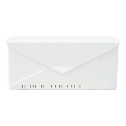 White #10 Letterbox, Wall-Mount Mailbox - Mailboxes