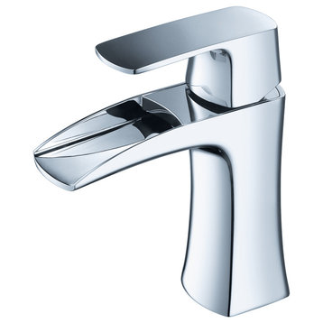 Fortore Single-Hole Bathroom Faucet, Chrome