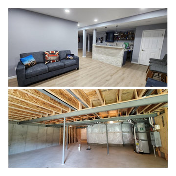 Basement remodel in Doylestown, PA