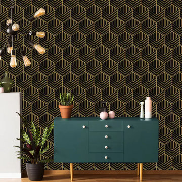Geometric Art Deco Wallpaper