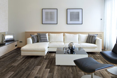 Home design - small contemporary home design idea in Other