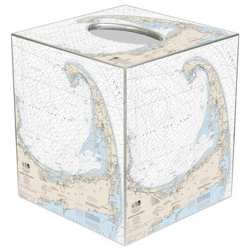 TB2739-Cape Cod Nautical Chart Tissue Box Cover