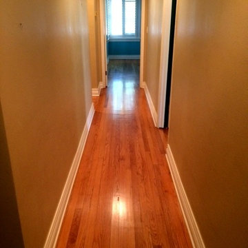 Sand and Finish Red Oak Floors Semi-Gloss