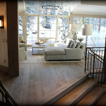 Wire-Brushed Wide Plank Oak