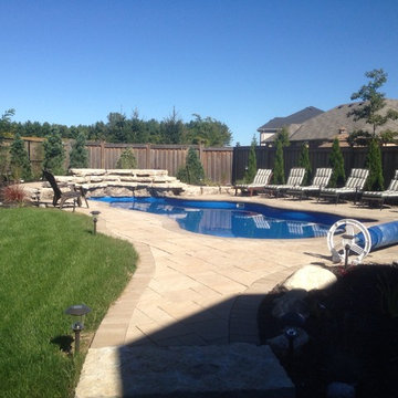 Fiberglass Pool and waterfall Alliston, ON