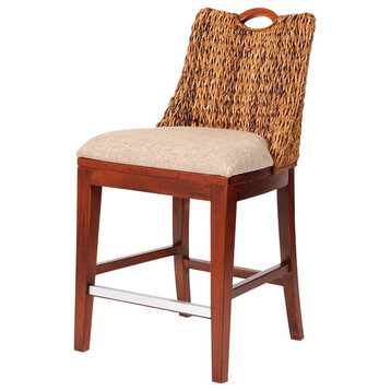 Belize Counter Chair In Sienna, Light Brown