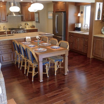 Spacious kitchen with room to entertain.