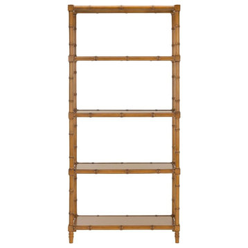 Shem 4 Tier Etagere/Bookcase, Brown