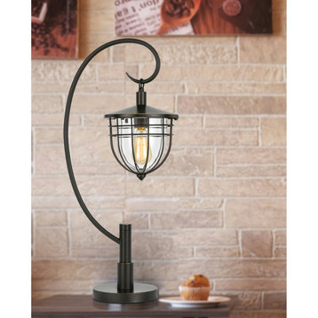 Dark Bronze Metal Alma, Table Lamp