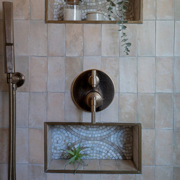 Part 2 - Modern and Understated Mediterranean Escape: Guest Bathroom