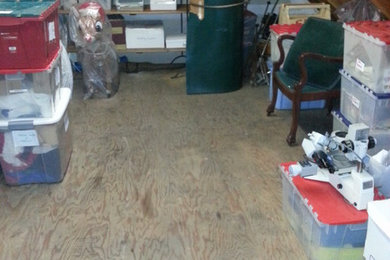 Example of a large transitional basement design in San Francisco
