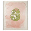 Olive You 50x60 Coral Fleece Blanket