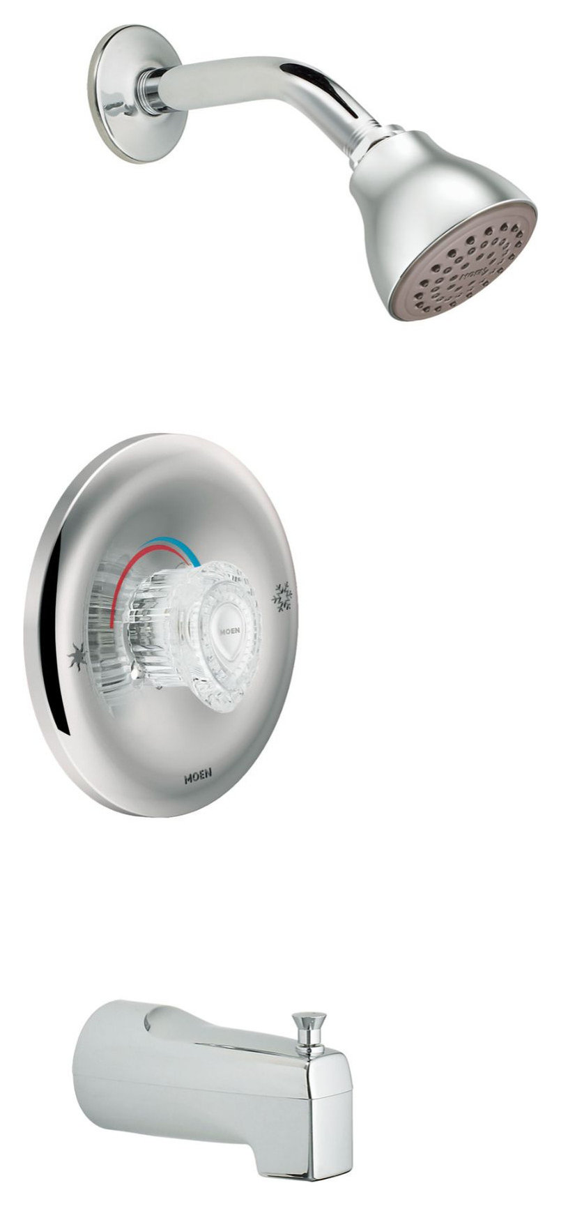 Moen Posi-Temp(R Tub/Shower Chrome, T183 - Contemporary - Tub And ...