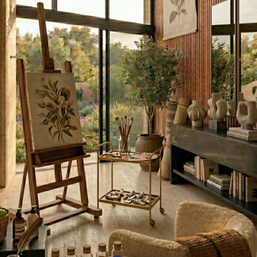 Estudio de arte Casa Lacum — Luz natural para crear
