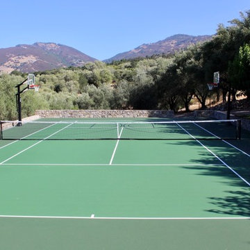 Tennis and Basketball Sport Court in Napa Hills