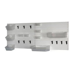 Flow Wall 24 Square Foot Laundry and Utility Room Organization System - Display And Wall Shelves 