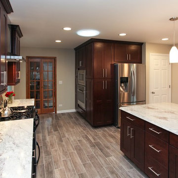 Irish Influenced Transitional Kitchen