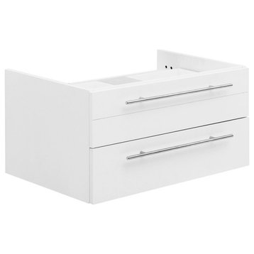 Fresca FCB6130-VSL Lucera 30" Single Wall Mounted Vanity Cabinet - White