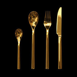 Koli Golden Cutlery Set - Flatware And Silverware Sets