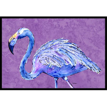 Carolines Treasures Flamingo on Purple Indoor/Outdoor Doormat 18"x27"