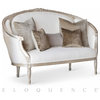 Eloquence Versailles Canape Sofa in Silver Leaf