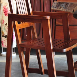 Aquba Arm Rest Teakwood Chair - Dining Chairs