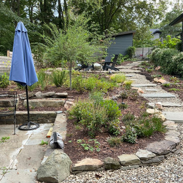 Conservation and rain gardens landscape