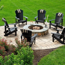 Backyard (porch + deck + courtyard)