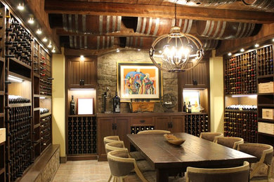 Example of an urban wine cellar design in New York