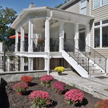 Exterior Remodel Turns Home Backyard into Gorgeous Retreat in Great Falls, Va