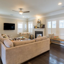 Plantation Shutters with Hidden Tilt - Interior Shutters