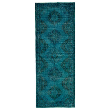 Rug N Carpet - Hand-knotted Turkish 4' 11'' x 13' 3'' Vintage Runner Rug