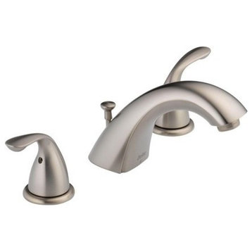 Delta Classic Two Handle Widespread Bathroom Faucet, Stainless, 3530LF-SSMPU