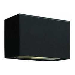 Hinkley - 1-Light Satin Black Wall Lantern - Outdoor Wall Lights And Sconces