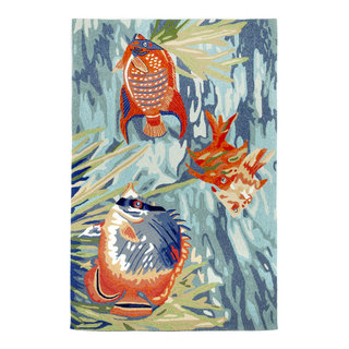 Ravella Tropical Fish Indoor/Outdoor Rug, 7'6