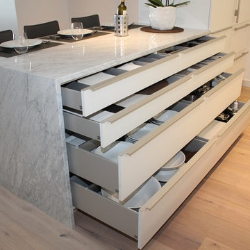 White Galley Kitchen