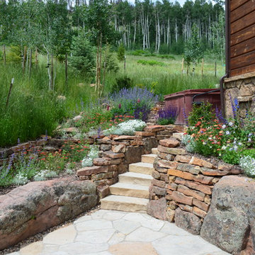Design - Build Mountain Home Landscape in Eagles Nest