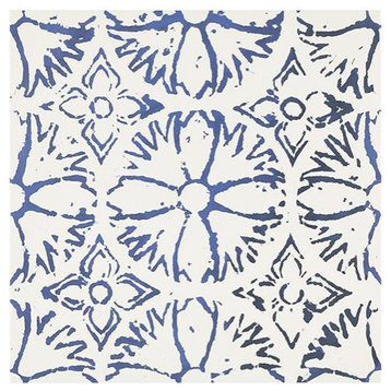 Annie Selke Aylin Blue Porcelain Floor and Wall Tile 20 x 20 in.