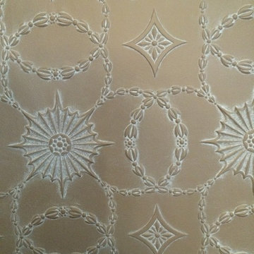 Glazed Lincrusta in Dining Room