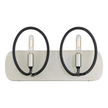 Eliptico 2-Light Bath, Silverado/Black