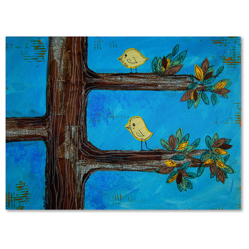 'Birds in a Tree Mixed Media' Canvas Art by Nicole Dietz