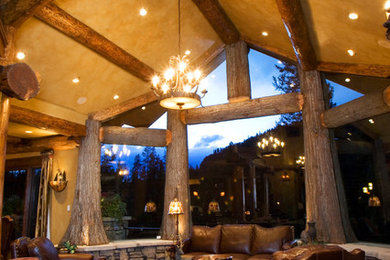 Inspiration for a timeless living room remodel in Denver