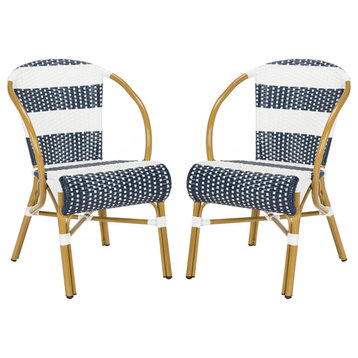 Safavieh Sarita Striped French Bistro Side Chair, Set of 2