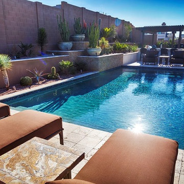 Jacuzzi, Pool, and Grill Backyard