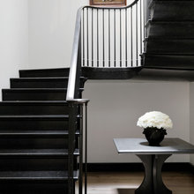 black stair case