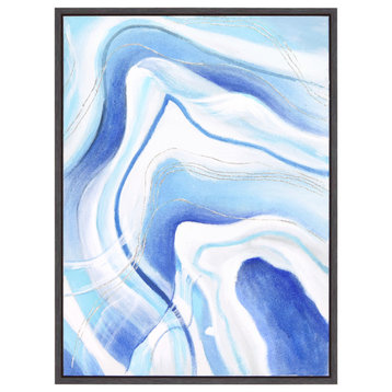 Sky Elixer Textured Metallic Hand Painted Framed Wall Art by Martin Edwards