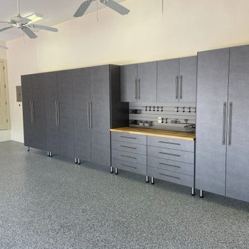 Pewter Pantry & Workstation Cabinet Layout