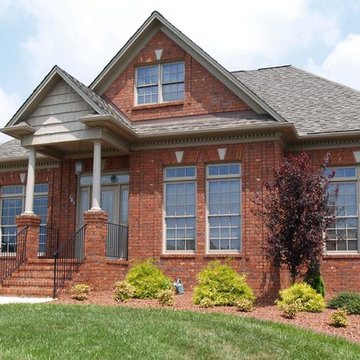Rustic Village Oversize Tumbled brick with Red mortar